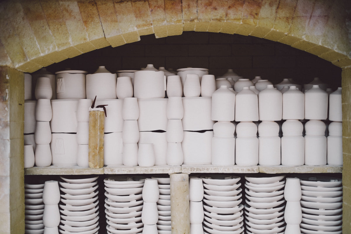 Ceramics ready to get glazed then re fired
