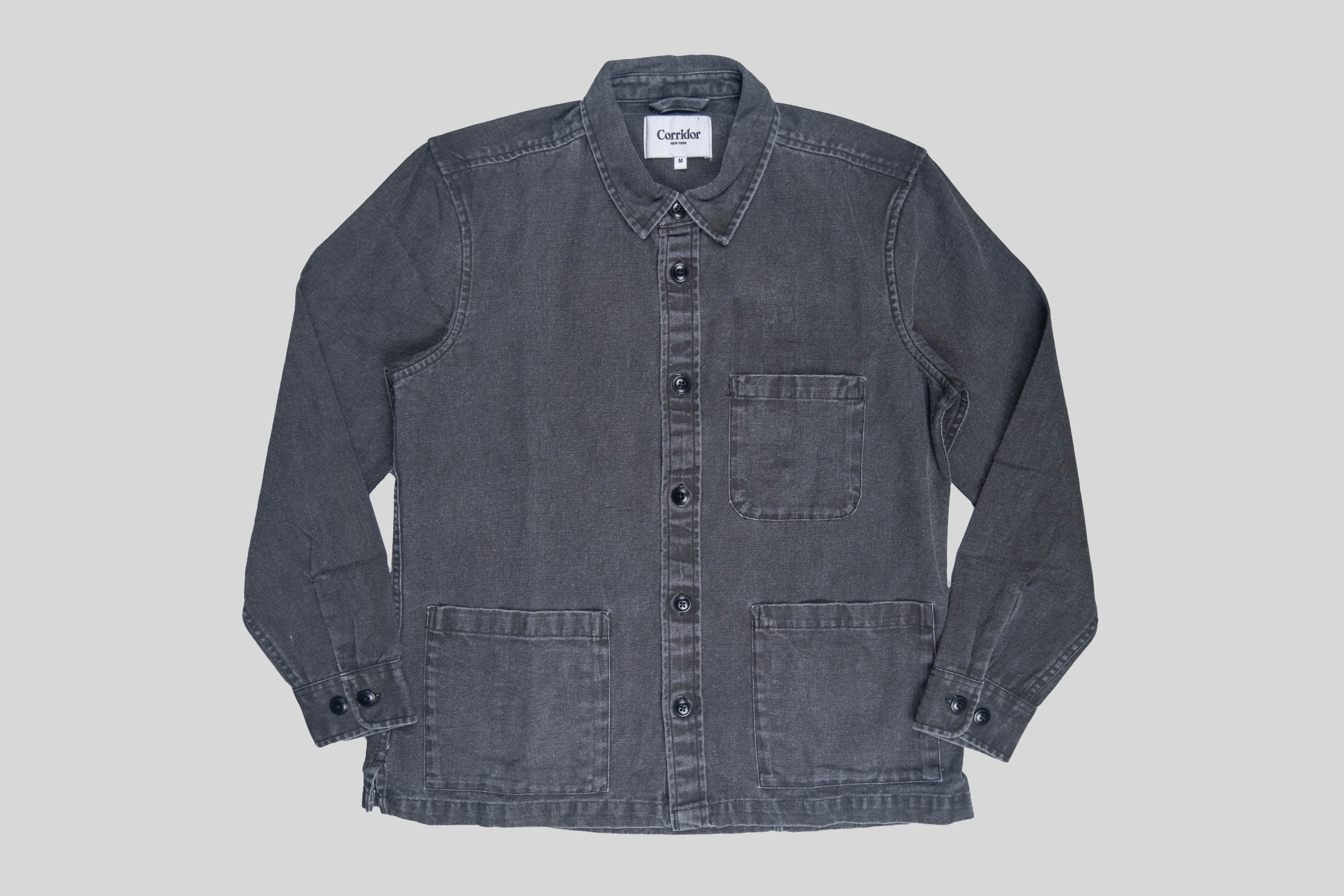 Corridor Duck Dye Overshirt Black