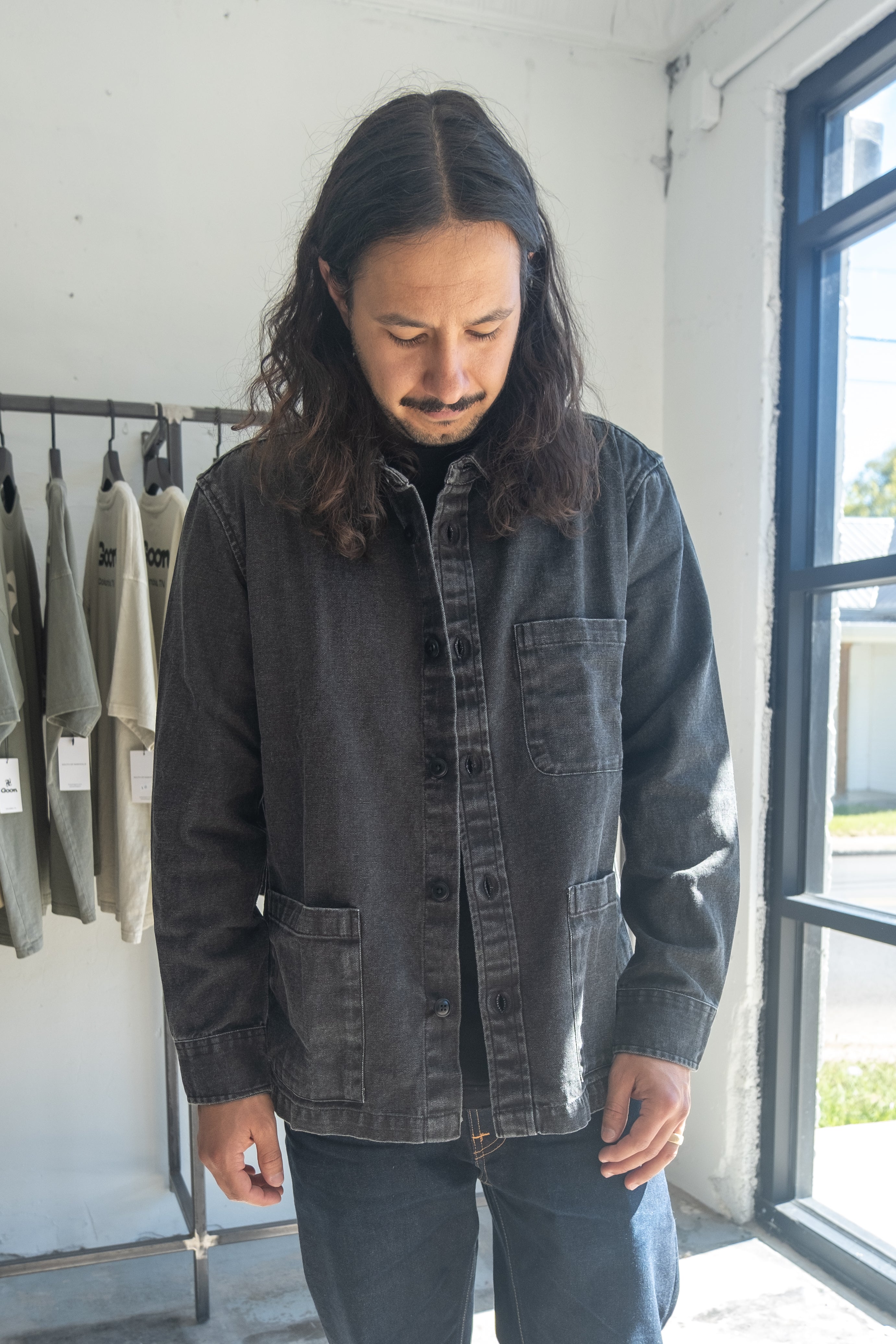 Corridor Duck Dye Overshirt Black