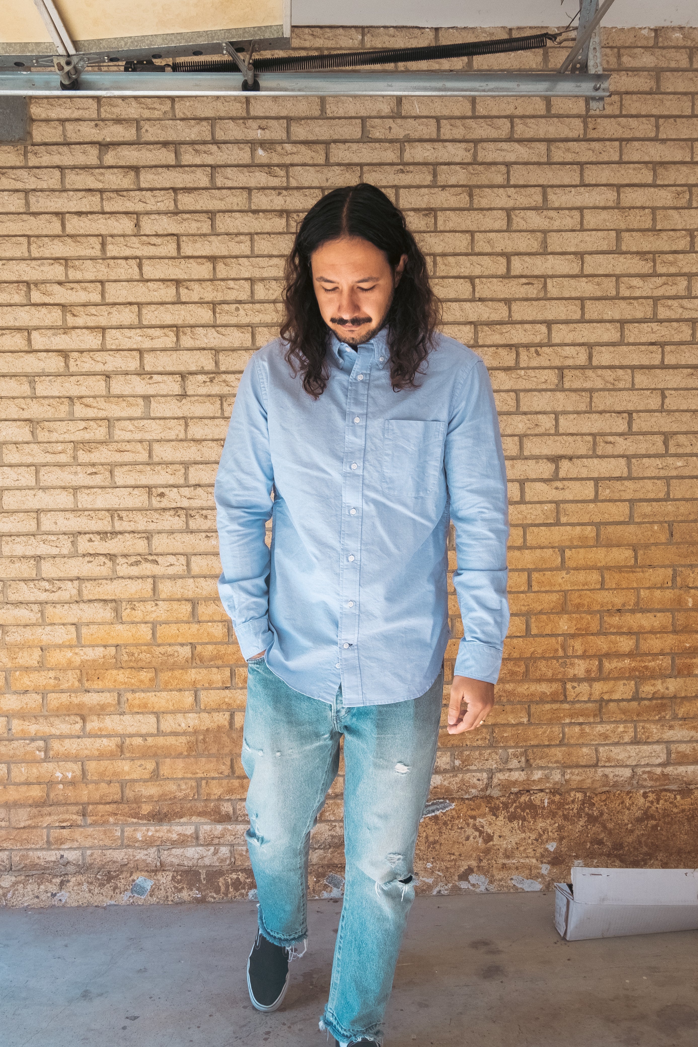 Gitman Vintage Blue Oxford Shirt