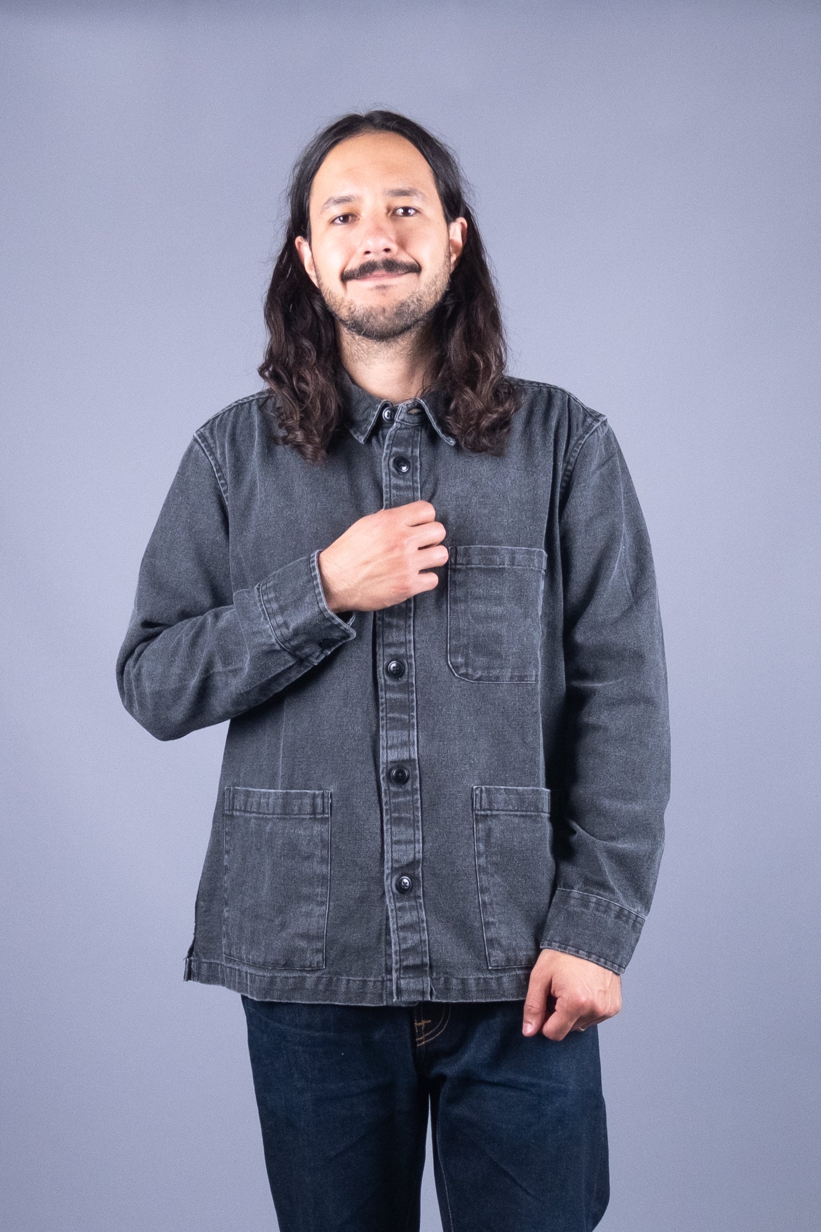 Corridor Duck Dye Overshirt Black