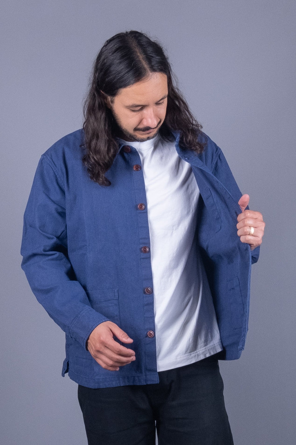 Corridor Duck Dye Overshirt Indigo