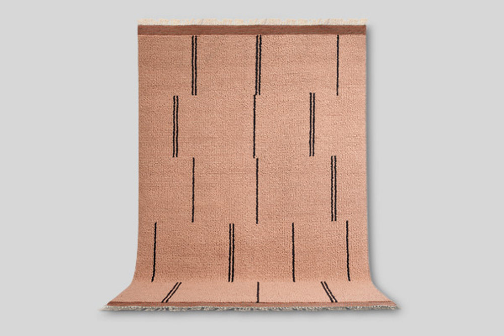 Morrow Soft Goods Amari Rug (Faded Coral / Black, 6' x 9')