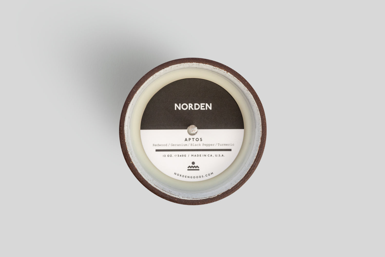 Norden Aptos 12 oz. Ceramic Candle