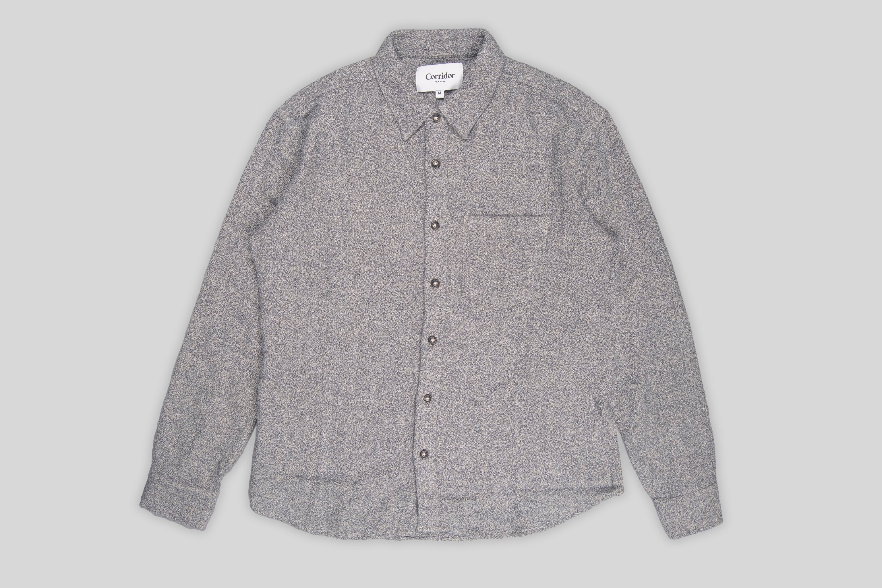 Corridor Pearl Boucle Shirt Navy