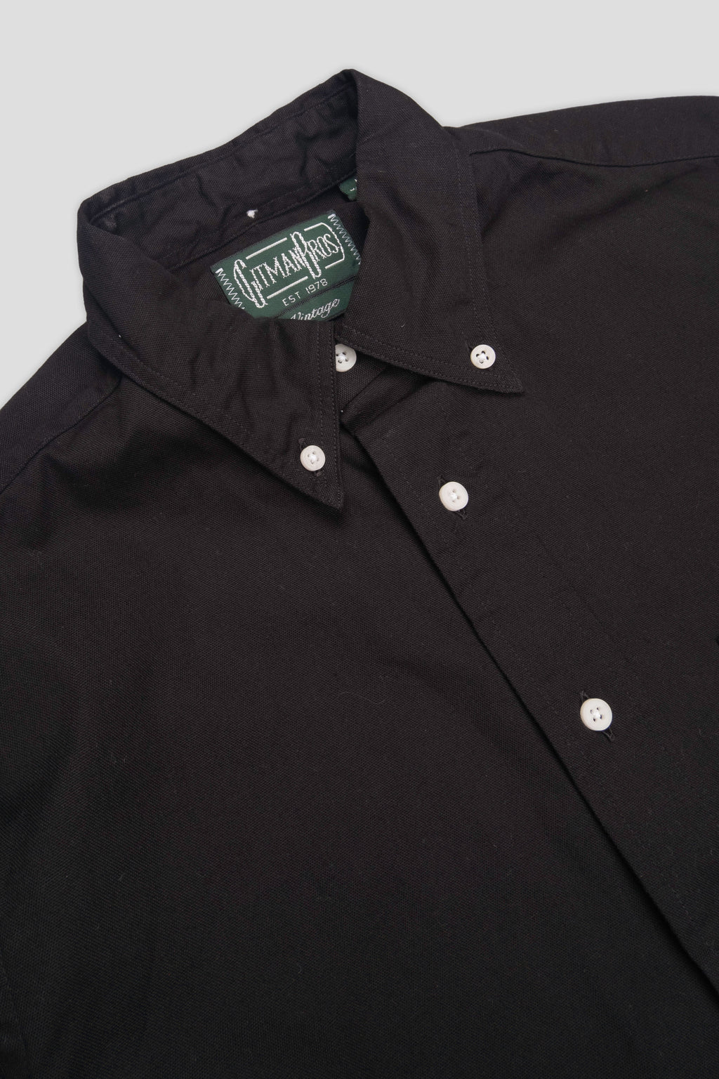 Gitman Vintage Black Overdye Oxford Shirt